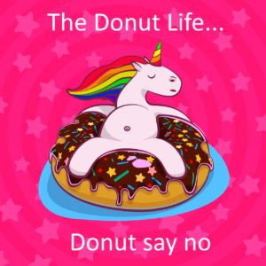 Unicorn, donut
