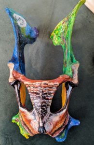 Great Horned Owl Deer Pelvis by Juni-Jen