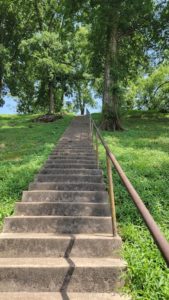 Stairs to top of Florence Indian Mound