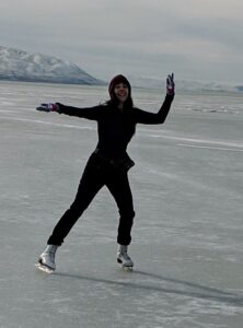 Me Skating at Utah Lake